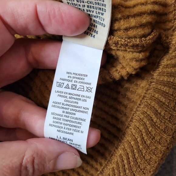LL Bean Birchwood Brushed Waffle Pullover - Picture 8 of 10